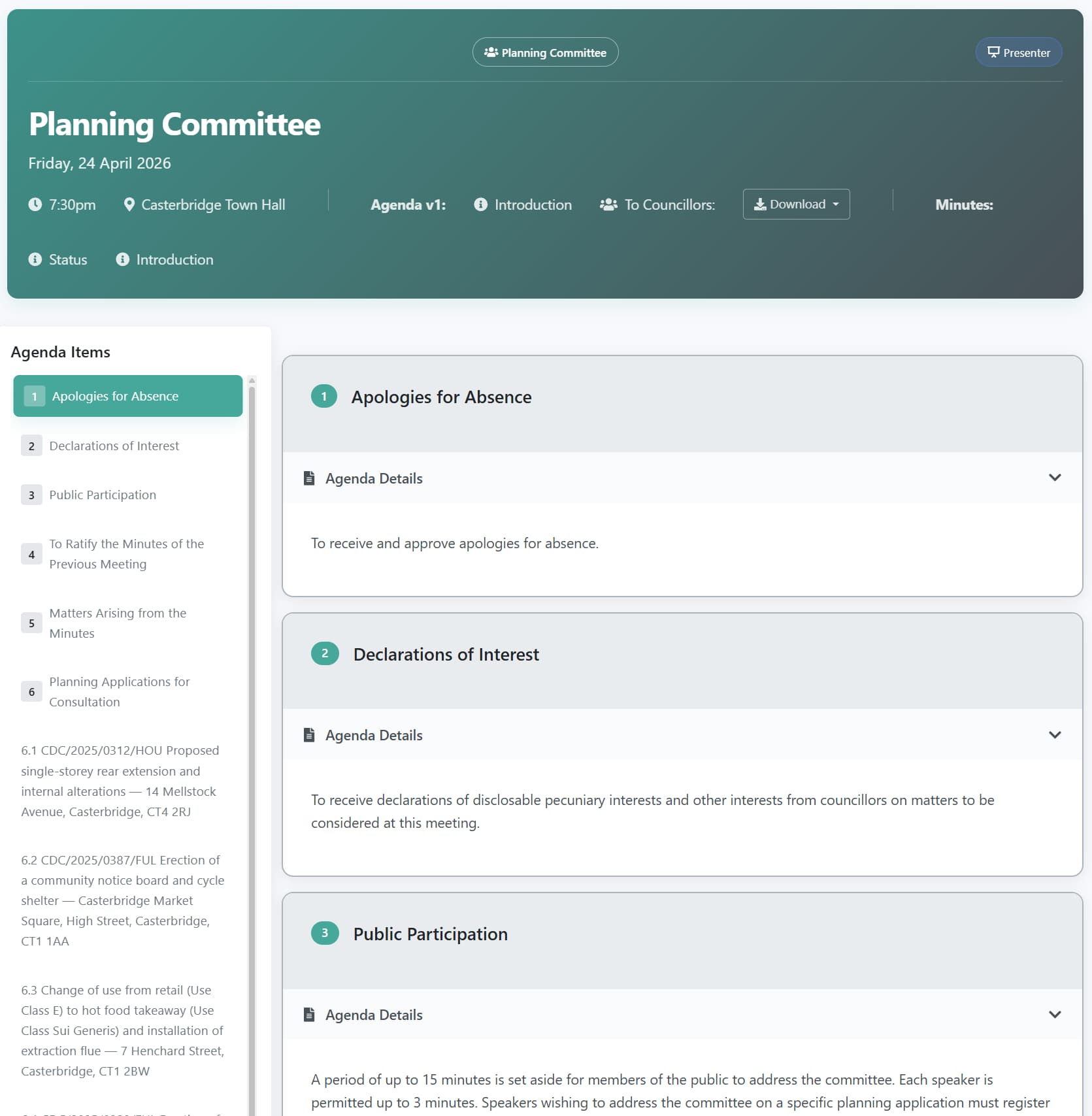 Image of example Meeting